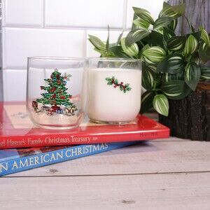 LUMINARC NOEL Christmas ON THE ROCKS Drinking Glasses Sold Separately